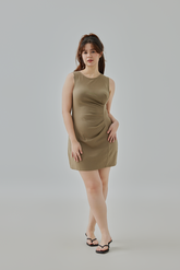 April Ruched Bodycon Mini Dress